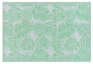 Dywan zewnętrzny prostokątny 120x180 cm egzotyczny wzór motyw liści zielony Kota Beliani