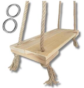 Hutawka drewniana do ogrodu domu boho loft 49 cm bujak deska dla dzieci i dorosych 150 kg