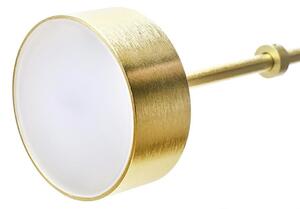 EMWOmeble Lampa wisząca CAPRI DISC 5 złota - 300 LED, aluminium, szkło