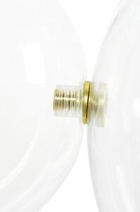 EMWOmeble Lampa wisząca CAPRI DISC 5 złota - 300 LED, aluminium, szkło
