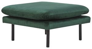 Otomana welurowa podnóżek do salonu w stylu glamour zielony Vinterbro Beliani