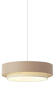 Nowoczesna lampa wisząca beżowa z naturalnym kolorem 50 cm 3-źródła światła - Drum Duo