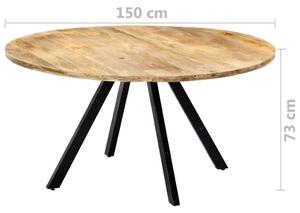 Stół okrągły drewniany Waren 3X – brązowy