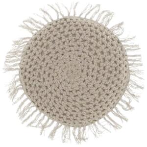 Okrągła poduszka dekoracyjna TUFO 45 cm, szara