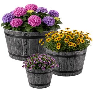 Donica na kwiaty Sori 23, 30, 40 cm, ciemny szary