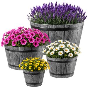 Donica na kwiaty Sori 23, 30, 40, 50 cm, ciemny szary