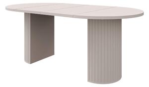 MebleMWM Stół rozkładany OVALIO | 100/188 cm | Beż piaskowy