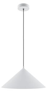 Lampa wisząca z białym kloszem stożkiem Maytoni MOD167PL-01W Basic E27 35cm