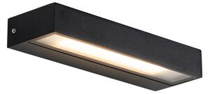 Zewnetrzna Nowoczesny Kinkiet / Lampa scienna czarny z diodą LED IP65 - Hannah Oswietlenie zewnetrzne