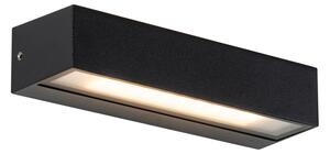 Zewnetrzna Nowoczesna lampa ścienna czarna z diodą LED IP65 - Steph Oswietlenie zewnetrzne