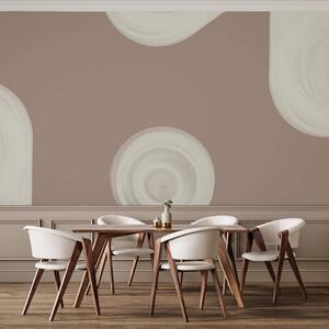 Fototapeta Wall murals White swirly circles, Fototapety Abstrakcja, Popularne Fototapety, t00442v1 - Tapeko.pl