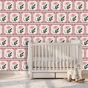 Fototapeta Wzór kwiatów i liści, Fototapety Kwiaty, Popularne Fototapety, t00460 - Tapeko.pl