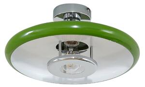 Lampy sufitowe Lindby, Branford, ściemnialny, zielony, salon, metal, vintage