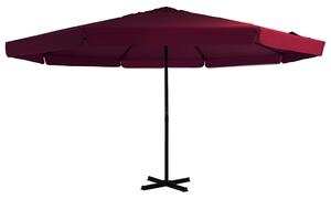 Bordowy parasol ogrodowy z podstawą - Glider