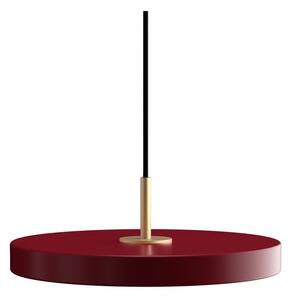 Czerwona lampa wisząca LED z metalowym kloszem ø 31 cm Asteria Mini – UMAGE