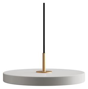 Jasnoszara lampa wisząca LED z metalowym kloszem ø 31 cm Asteria Mini – UMAGE
