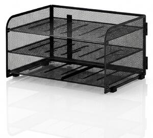 Organizer na biurko koszyk z 3 otwartymi szufladami