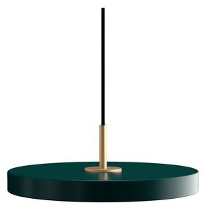Ciemnozielona lampa wisząca LED z metalowym kloszem ø 31 cm Asteria Mini – UMAGE