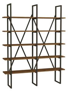 Regał Burgaz Black and Walnut