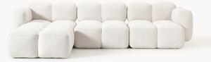 Sofa modułowa Bouclé z pufem Tayla (4-osobowa)