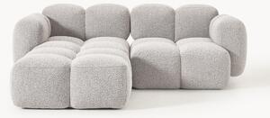 Sofa modułowa Bouclé z pufem Tayla (3-osobowa)