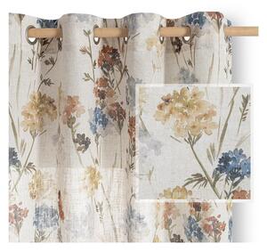 Kremowa zasłona 135x250 cm Flosi – Restilo