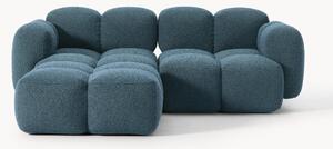 Sofa modułowa Bouclé z pufem Tayla (3-osobowa)