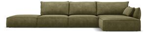 Zielony narożnik (prawostronny) Vanda – Mazzini Sofas