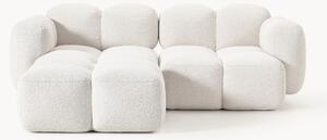 Sofa modułowa Bouclé z pufem Tayla (3-osobowa)