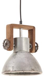 Industrialna lampa wisząca, 25 W, srebrna, okrągła, 19 cm, E27