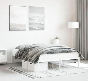 Białe industrialne łóżko metalowe 120x200 cm - Dafines