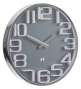 Future Time FT7010GY Numbers Designerski zegar ścienny, śr. 30 cm
