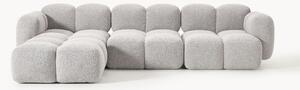 Sofa modułowa Bouclé z pufem Tayla (4-osobowa)