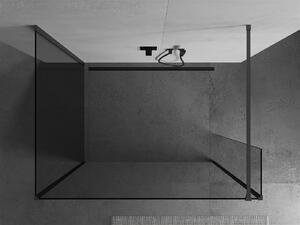 Mexen Kioto ścianka prysznicowa Walk-in 90 x 70 x 30 cm, transparent, gun gray szczotkowany - 800-090-070-221-66-00-030