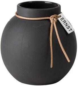 ERNST - Czarny wazon ceramiczny S