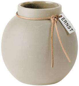 ERNST - Beżowy wazon ceramiczny S