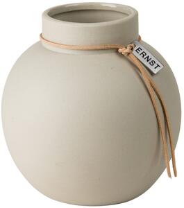 ERNST - Beżowy wazon ceramiczny M