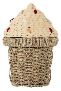Dziecięcy kosz na zabawki z trawy morskiej w naturalnym kolorze ø 28x41 cm Cillie – Bloomingville Mini