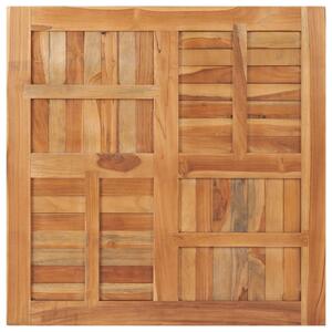 Blat stołu, lite drewno tekowe, kwadratowy, 90x90x2,5 cm