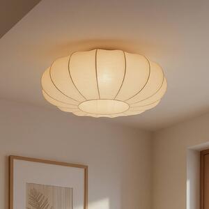 Lampa sufitowa Helin Lindby, możliwość ściemniania, kremowy / amber, salon / jadalnia, tkanina / materiał / jedwab, skandynawski