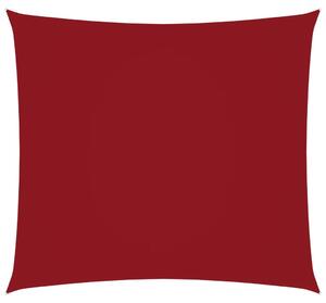 Żagiel ogrodowy, tkanina Oxford, kwadratowy, 6x6 m, czerwony