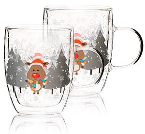 Szklanka termiczna Mug Reindeer Hot&Cool 270 ml, 2 szt