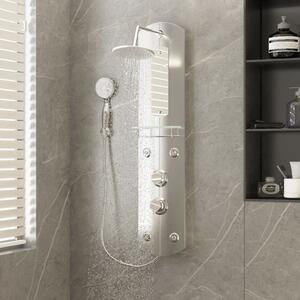 Panel prysznicowy, 25x43x110 cm, srebrny