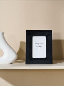 Sinsay - Welurowa ramka na zdjęcia 10x15 - czarny