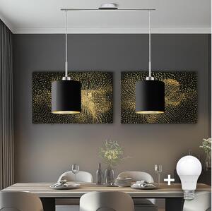 Eglo Eglo - LED Żyrandol na lince TUNJA 2xE27/60W/230V czarny EG32519B