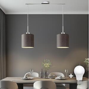 Eglo Eglo - LED Żyrandol na lince TUNJA 2xE27/60W/230V brązowy EG32519C