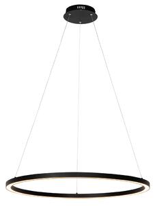 Lampa wisząca czarna 80 cm z 3-stopniowym ściemnianiem LED - Girello Oswietlenie wewnetrzne