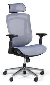 Krzesło biurowe BERRY, niebieskie