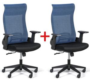 Krzesło biurowe HARPER 1+1 GRATIS krzesło biurowe, niebieskie
