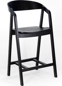 Krzesło dębowe tapicerowane barowe NK-49d